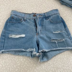 Denim shorts size small